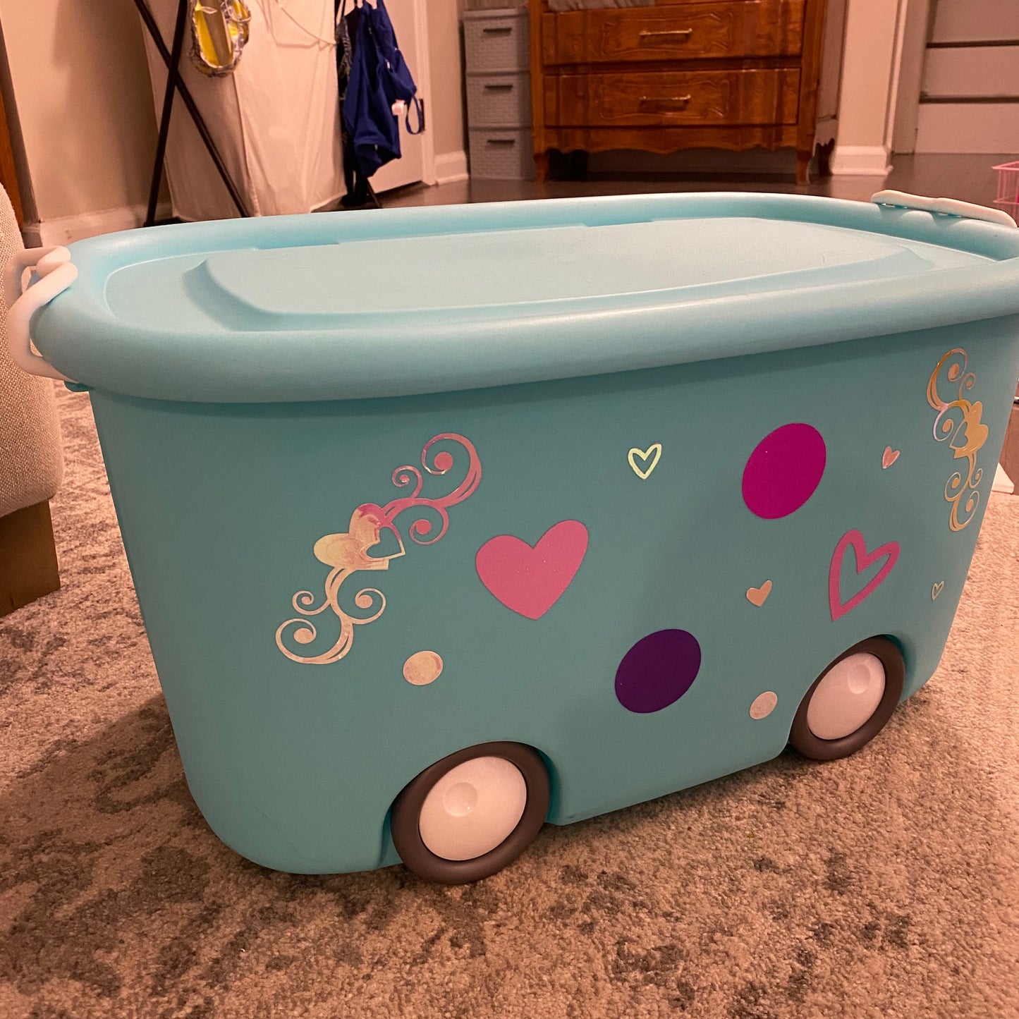 Storage Bin on Wheels