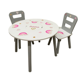Round Storage Table & 2 Chair Set